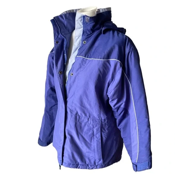 Columbia Youth Winter Snow Ski Jacket with Snap on Hood Sz 14-16